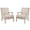 Khaki Stripe-Linen, variant on Dayalane Farmhouse Floral Accent Chair, Linen Upholstered Reading Chair with Removable Cushion for Bedroom, Solid Wood Frame Lounge Armchair for Living Room Reception Room, Floral Pattern