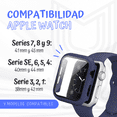 thumbnail image 5 of Correa para Apple Watch compatible con 38mm / 40mm de Silicón + Case Protector de pantalla con Cristal Templado. Mamá Pulpo  Silicón con case, 5 of 5