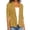 Yellow -AB02, variant on IYYVV 2026 Summer Linen Blazer Women 3/4 Sleeve Lightweight Suit Jacket Elegant Casual Cotton Blend Work Blazers Cardigan Black L