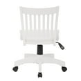 thumbnail image 5 of OSP Home Furnishings Deluxe Wood Bankers Office Chair in White, 5 of 9