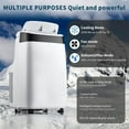 thumbnail image 4 of 3-in-1 Portable Air Conditioner with Dehumidifier and Fan - 10,000 BTU for Rooms Up to 450 Sq. Ft., Remote Control, Sleep Mode & 24H Timer, 4 of 6