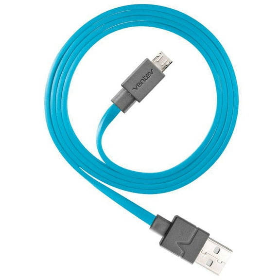 ventev chargesync 3.3ft. micro cable - blue