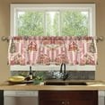 thumbnail image 4 of Yayeee Kitchen Curtains Set of 2 Light Filtering 57"x24" Over Sink Window Panels, Beige Gingerbread Houses, 4 of 7