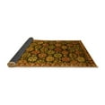 thumbnail image 2 of Ahgly Company Indoor Square Oriental Yellow Industrial Area Rugs, 4' Square, 2 of 4