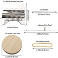 thumbnail image 2 of Herramienta para tejer, práctico kit de telar pequeño de 14 ganchos, adecuado para principiantes para reparar rápidamente jeans, reparar agujeros, ropa y calcetines de bricolaje, 2 of 5