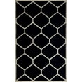 thumbnail image 1 of Safavieh Cambridge Collection CAM144E Handmade Moroccan Geometric Black and Ivory Premium Wool Area Rug (2'6" x 4'), 1 of 2