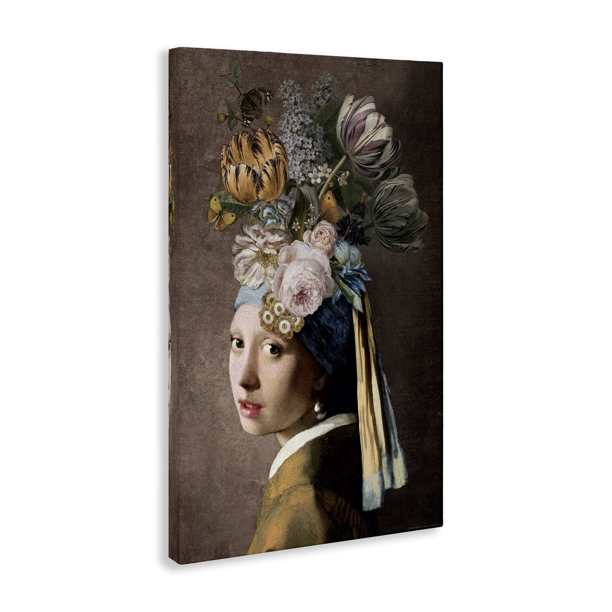 Stupell Industries Classic with Vintage Blooms People Painting Wrapped Canvas Art Print Wall Art, 30 x 45