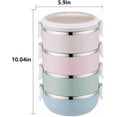 thumbnail image 3 of Portable Thermal Lunch Box: 304 Stainless Steel Thermal Lunch Containers, Leakproof Stackable Bento Box Adult, Food Storage for Office Outdoor Travel (4 Layers), 3 of 7