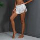 thumbnail image 2 of Woman Side Tie Waist Tassel Sheer Beach Sarongs Swimwear Cover Up Mini Skirt Dance Skirt Mini Fringe Skirt Beachwear Khaki, 2 of 4