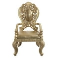 thumbnail image 2 of ACME Seville Arm Chair (Set-2) in Synthetic Leather & Gold, 2 of 6
