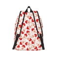 thumbnail image 3 of Balery Cute Mushroom Vintage Canvas Backpack for Men and Women - Large Capacity, Durable Travel Laptop Bag for School, Work, Hiking, and Outdoor Activities, 3 of 7