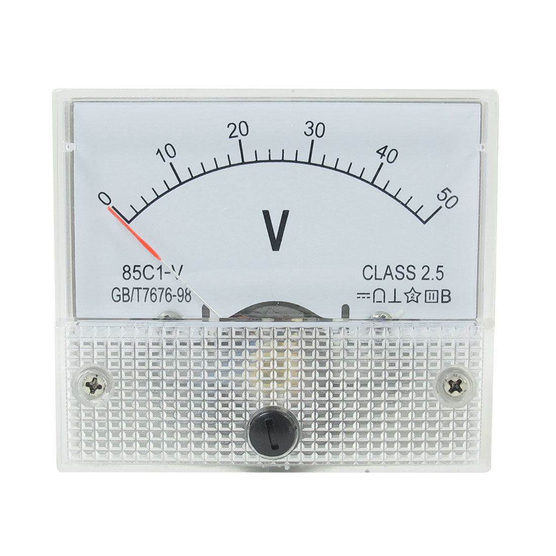 85C1V DC 050V Rectangle Analog Panel Volt Meter Voltmeter Gauge