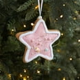 thumbnail image 2 of Gingerbread Christmas Tree Decoration Cookie Tree and Star Shape Dessert Ornaments for Xmas Tree Holiday Birthday Sweet Party Supplies (Pink Star), 2 of 6