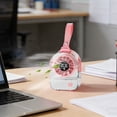 thumbnail image 6 of WKSCLPAI Clip Fan Transparent High Power Mini Pendant Handheld Desktop Outdoor USB Rechargeable High Airflow White Pink, 6 of 8