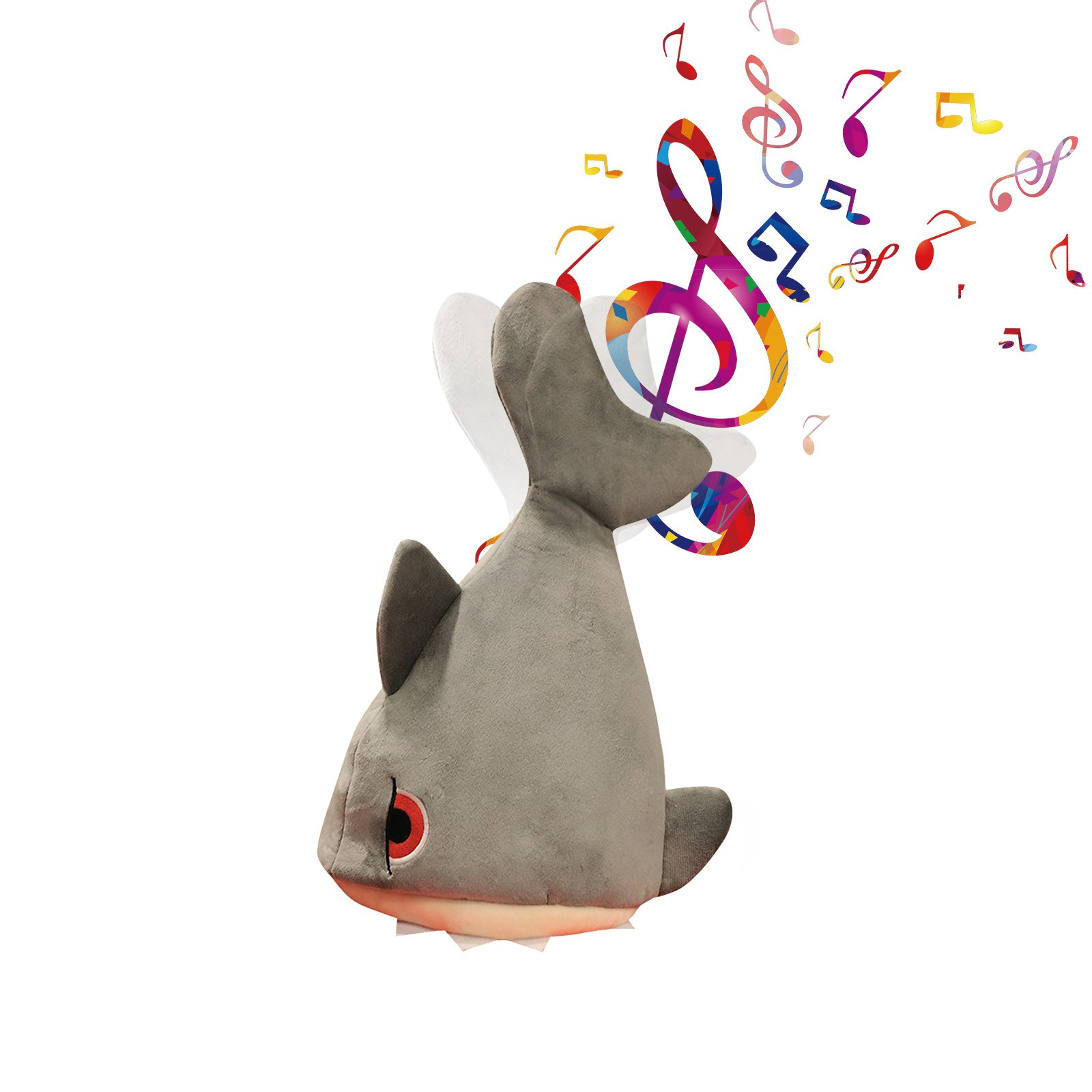 Moving Shark Hat Musical Funny Novelty Cap with Singing Motion Gag Gift Party Favor for Halloween Costume Party Birthday Celebration Family Gathering Home Decor Tabletop Decor Wall Decor Room Decor