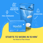 Blowfish for Hangovers - FDA-Recognized Hangover Relief - Scientifically Formulated to Relieve Hangover Symptoms Fast