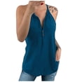 thumbnail image 2 of Hauts pour Femmes 2023 Débardeur Sans Manches à Col Halter avec Poche T-Shirt Hauts d'Été pour Femmes en Solde, 2 of 7
