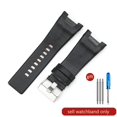 thumbnail image 3 of Correa de reloj de cuero genuino de capa superior para Diesel DZ1216 DZ1273 DZ4246 DZ4247 DZ4287 Surface Notch Correa de reloj para hombre de 32 mm, 3 of 5