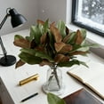 thumbnail image 5 of 22'' Realistic Southern Magnolia Branches, Real Touch Leaves, Artificial Magnolia Picks for Home Décor, 5 of 7