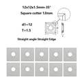 thumbnail image 4 of Kairuite 10pcs 12×12×1.5mm Square Straight Carbide Inserts for woodturning Planer Cutter, 4 of 8