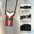 thumbnail image 5 of SEANATIVE Small Crossbody Bag for Women Men Waterproof Neoprene Phone Purse Mini Over Shoulder Bag with Removable Adjustable Strap for iPhone 15/14/13 Pro Max, Santa Claus Costume Print Christmas, 5 of 7