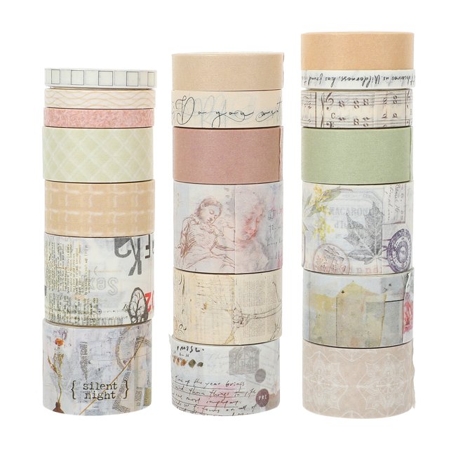 MasteelfCA 20 Rouleaux de Décalcomanies Journal Washi Tapes DIY Matériaux de Scrapbooking