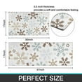 thumbnail image 7 of Light Christmas Snowflake Pattern Kitchen Rugs Sets Of 2,Anti Fatigue Kitchen Mat Rugs Non Slip Washable,Decorative Kitchen Floor Mats for Kitchen,Sink,Laundry,17"x30"+17"x47", 7 of 7