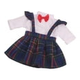 thumbnail image 5 of Ropa de muñeca americana Hugo 18 pulgadas escolar plisado azul, 5 of 5