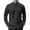 Black, variant on Men's Oxford Shirt Solid Casual Button Down Collar Shirts Long Sleeve Dress Polo Shirts with Pocket, 2XL