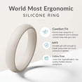 thumbnail image 5 of ThunderFit Silicone Anniversary Rings for Women, 5.5mm Wide, 2mm Thick, Wedding Rubber Bands, 5 of 6