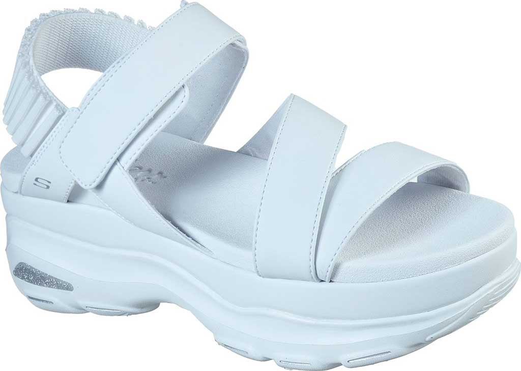 skechers sandals white