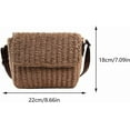 thumbnail image 6 of HMSHA Straw Crossbody Bag Summer Beach Bag for Women Wicker Shoulder Bag Woven Rattan Purse for Beach Vocation, 6 of 6