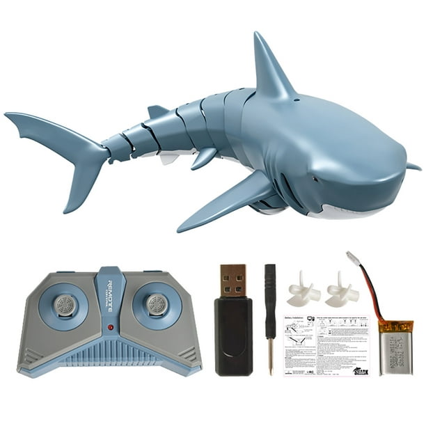 Harupink Remote Control Shark Toy 2.4G Simulation Remote Control Shark ...