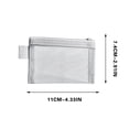 thumbnail image 3 of 10Pcs Small Transparent Mesh Storage Bag, SSZMDLB Transparent Mesh Storage Bag, 3D Portable Organizer with Zipper, Small Multifunctional Storage Pouch for Cosmetics, Jewelry, Stationery, Travel, 3 of 6