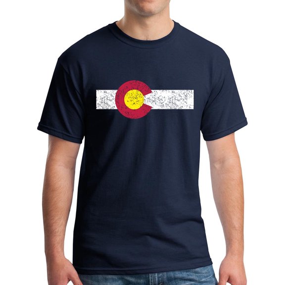 Colorado T-Shirt State Flag Tee Gift Distressed