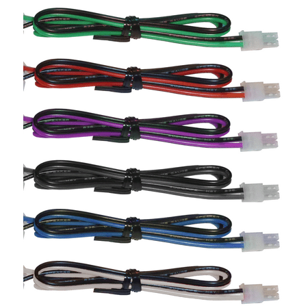 Home Theater Speaker Cable / Connector for Sony Samsung Etc, 6 Pieces, 4.2mm, 1ft, (Best Speaker Cable For Home Theater)