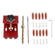 thumbnail image 1 of de orificio oblicuo de plantilla de orificio de bolsillo para carpintería de tablero de de 10MM-35MM rojo, 1 of 9