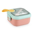 thumbnail image 2 of Bebé Almuerzo Almuerzo Cuchara Portátil Seguridad Bloqueo Niños Almacenamiento Recipiente Tazón Lavable Vajilla Vajilla Con Lid Green Pink Scienceny HA011318-01, 2 of 6
