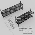 thumbnail image 4 of Zapatero Nijoam expandible de metal de 2 niveles, 116 cm, 4 of 9