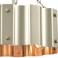 thumbnail image 3 of Elk Home 17-Inch Wide Clausten Semi Flush Mount, Satin Nickel, 3 of 4