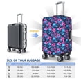 thumbnail image 4 of Pofeuu Blue Skull Flower Print Luggage Suitcase Cover Protector Luggage Washable Covers Aesthetic for 18/24/28/32 inch Luggage（No luggage included）-Large, 4 of 7