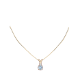 thumbnail image 5 of ANGARA Natural 2.3 ct Aquamarine Solitaire V-Bale Pendant with Diamond in 14K Yellow Gold for Women (Size-9mm) | March Birthstone, Anniversary, Jewelry Gift for Women | Natural Aquamarine Necklace, 5 of 9