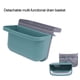thumbnail image 1 of Cesta de drenaje para fregadero colgante, caja de almacenamiento desmontable, soporte para esponja para fregadero de cocina, estante para fregadero, organizador de colador colgante, 1 of 10