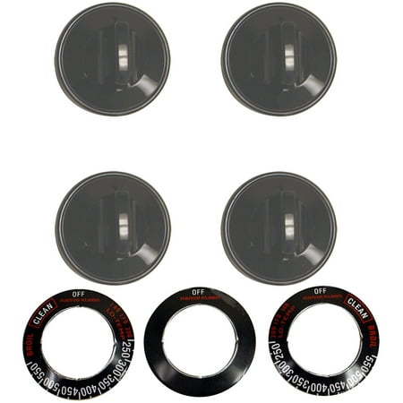 - Range Kleen 16-Piece Replacement Knob Kit for 4 Knobs, Gas Ranges, Black