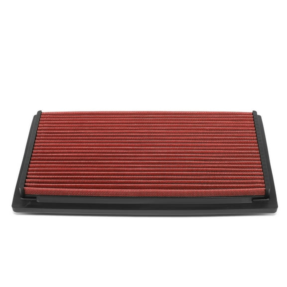 DNA Motoring AFPN-232-RD For 1988 to 1998 Audi 100 200 A6 S4 S6 Cabriolet VW Golf Jetta Passat Replacement Drop-In Air Filter Panel Red 89 90 91 92 93 94