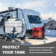 thumbnail image 4 of Yuyamidu Sunset Coconut Tree RV Propane Tank Cover Fit for Double 20Ib Tanks, Replacement Cover for RV/Trailer/Camper, Easy to Install, 4 of 8
