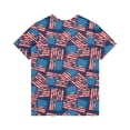 thumbnail image 4 of IYYVV Funny 4Th Of July Shirts Trendy Summer Tops Funny Scoop Neck July 4Th Independence Day Graphic Tees Short Sleeve Plus Size Blouses For Women Spring Sweatshirt Blue L, 4 of 4