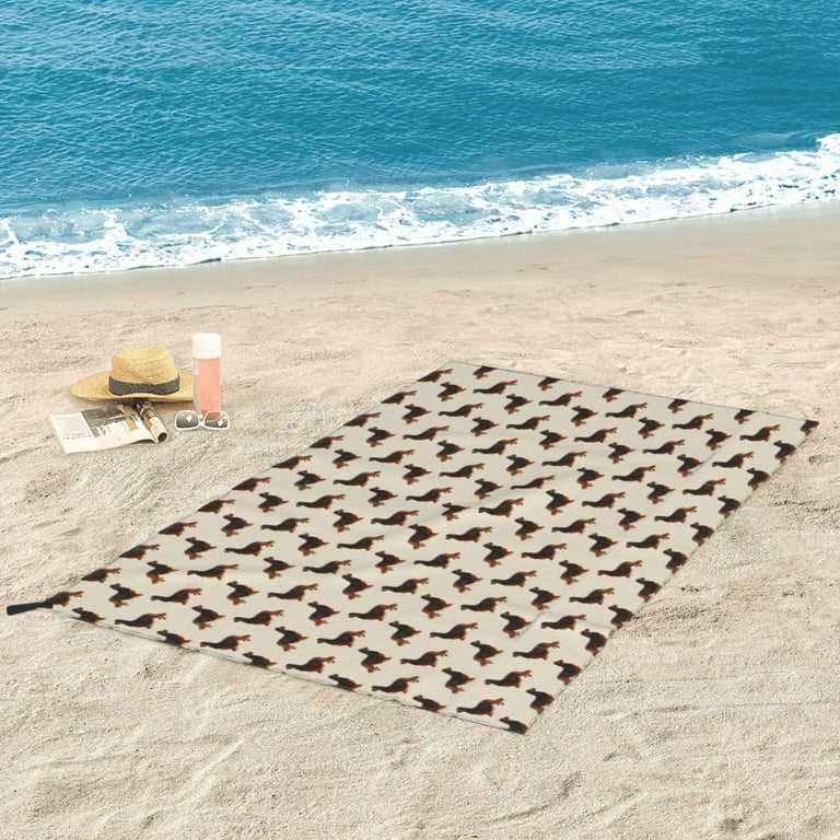 Sausage dog cheap beach towel