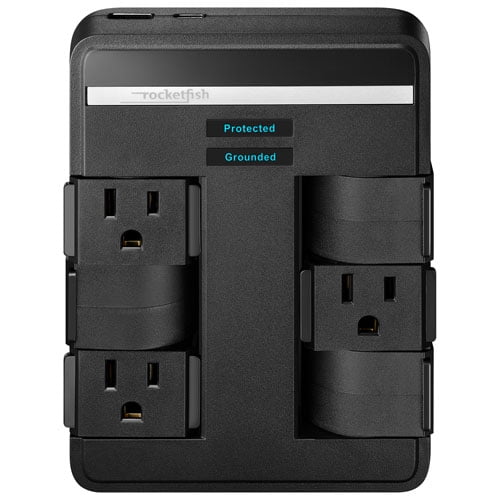 Rocketfish 6-Outlet/2-USB Surge Protecto