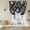 Black, variant on Yellow Paisley Tie Up Curtains for Windows, Adjustable Balloon Window Shades, Ethnic Vintage Floral Botanical Abstract Kitchen Window Treatments Farmhouse Short Curtains with Rod Pocket 42"x45"